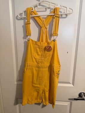Yellow Women’s Short Overalls